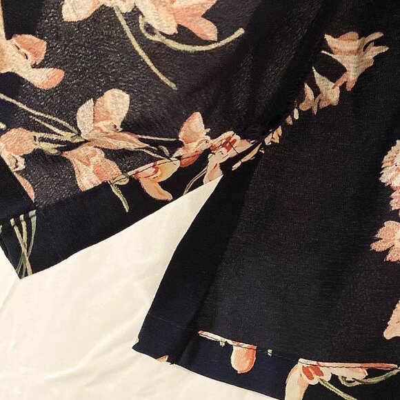 Emma James Navy Blue Floral Blouse | NWT - Picture 3 of 4